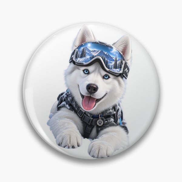 Item preview, White Siberian Husky Snow Dog  designed and sold by Madame-Verny.