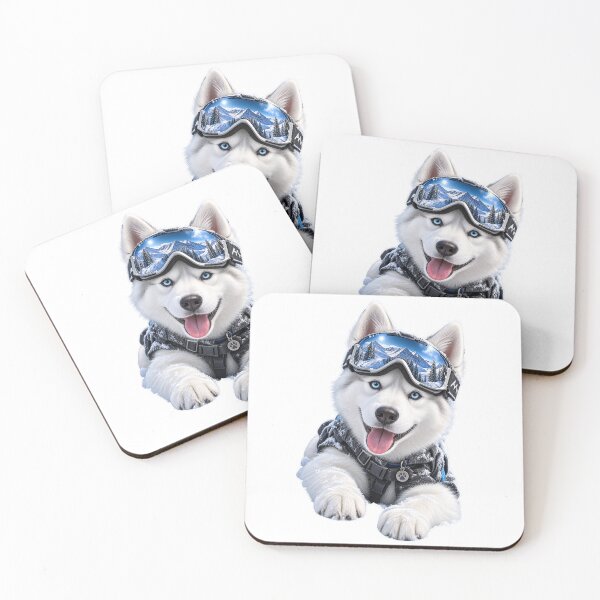 Item preview, White Siberian Husky Snow Dog  designed and sold by Madame-Verny.