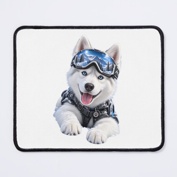 Item preview, White Siberian Husky Snow Dog designed and sold by Madame-Verny.