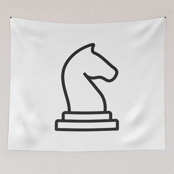 Item preview, Chess Knight Piece Line Icon designed and sold by VectorForge Studio.