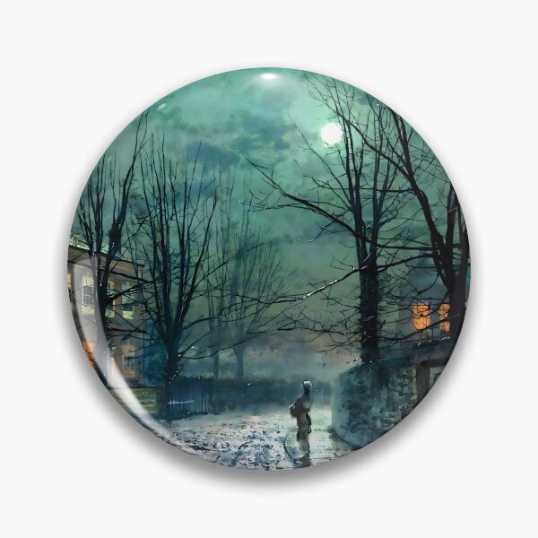 Item preview, John Atkinson Grimshaw - Old Hall Under Moonlight designed and sold by Jon-Baran.