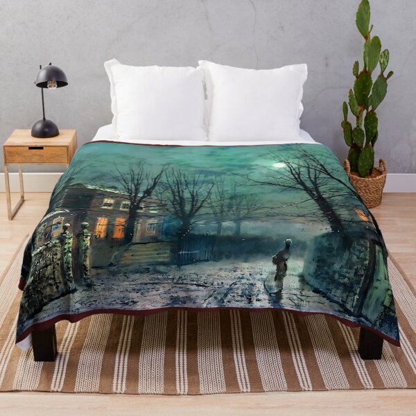 Item preview, John Atkinson Grimshaw - Old Hall Under Moonlight designed and sold by Jon-Baran.