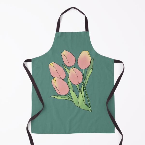 Item preview, Lovely Hand-Drawn Pink Tulip Bouquet Art designed and sold by ubborn.