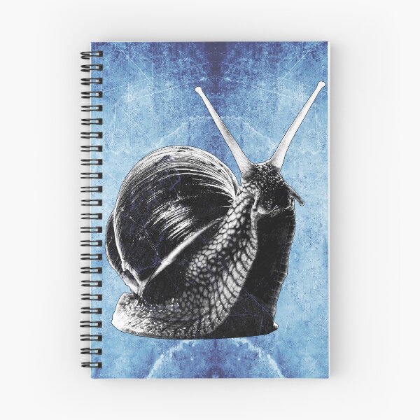 Item preview, Blue Roman Snail Dark Natural History Macro Portrait Shell Art designed and sold by Ghoul Enterprises.