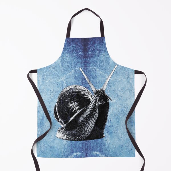 Item preview, Blue Roman Snail Dark Natural History Macro Portrait Shell Art designed and sold by Ghoul Enterprises.