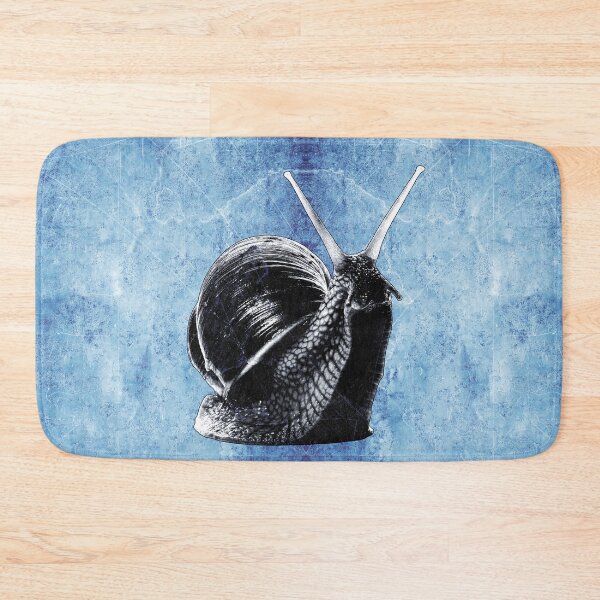 Item preview, Blue Roman Snail Dark Natural History Macro Portrait Shell Art designed and sold by Ghoul Enterprises.