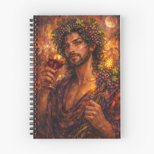 Item preview, Dionysos – God of Wine and Celebration Painting designed and sold by GalleryKauffeld.