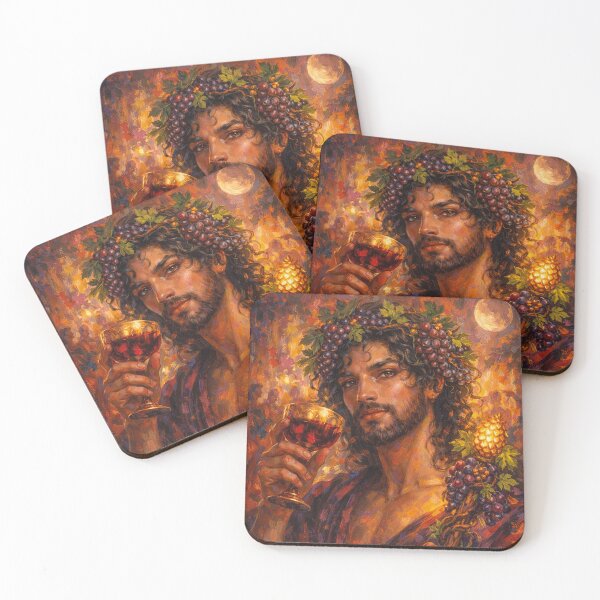 Item preview, Dionysos – God of Wine and Celebration Painting designed and sold by GalleryKauffeld.