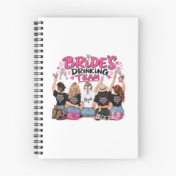 Item preview, Bride's Drinking Team Bachelorette Party Shirt designed and sold by FurryPrintLab-FurryPrintLabDesign.