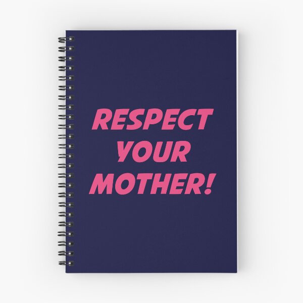 Item preview, RESPECT YOUR MOTHER! (Pink Text on Navy) designed and sold by STUDIO-72.