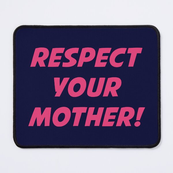 Item preview, RESPECT YOUR MOTHER! (Pink Text on Navy) designed and sold by STUDIO-72.