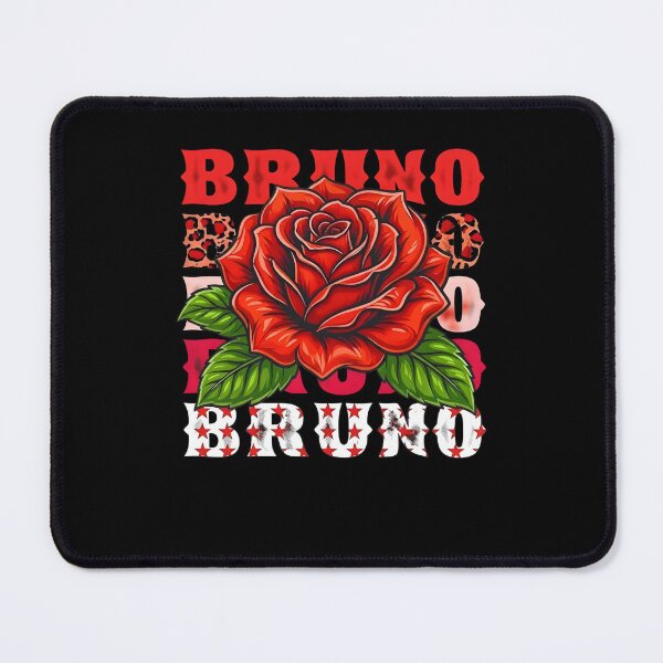 Item preview, Bruno Red Rose Vintage Floral Name Design designed and sold by Mind-Drift.