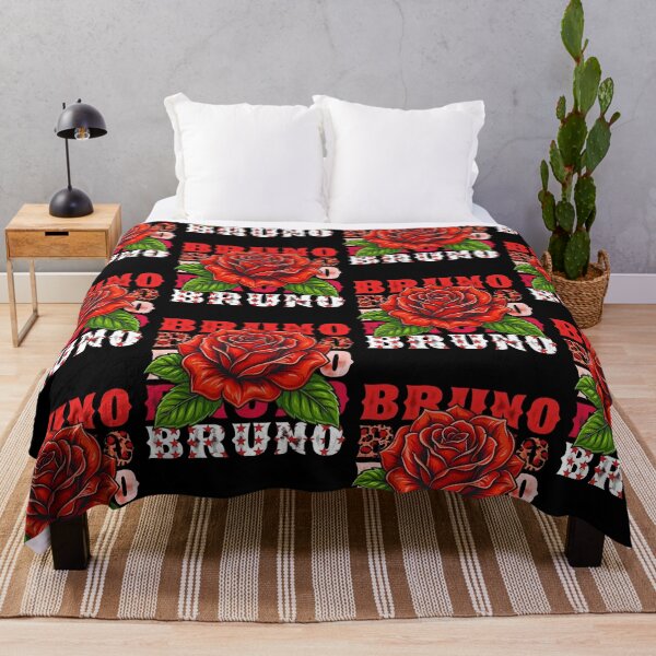 Item preview, Bruno Red Rose Vintage Floral Name Design designed and sold by Mind-Drift.