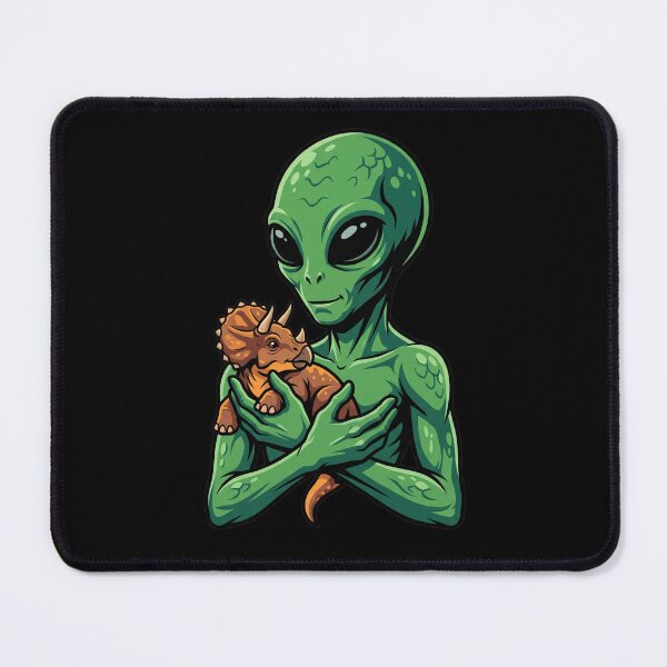 Item preview, An alien is holding a dinosaur designed and sold by ReneMM.