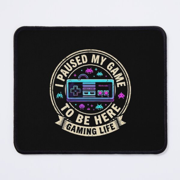 Item preview, Funny Gamer Vintage Retro Badge I Paused My Game To Be Here designed and sold by Rtrimoshop.
