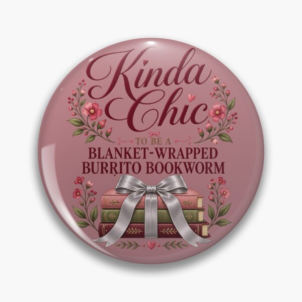 Item preview, Kinda Chic to Be a Blanket-Wrapped Burrito Bookworm – Cozy Book Lover Floral Reading Design designed and sold by From Cyryl with Love.
