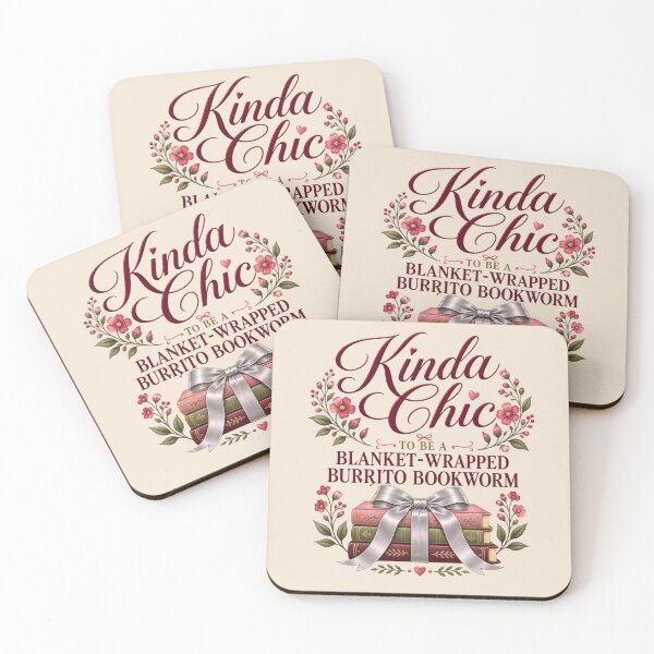 Item preview, Kinda Chic to Be a Blanket-Wrapped Burrito Bookworm – Cozy Book Lover Floral Reading Design designed and sold by From Cyryl with Love.