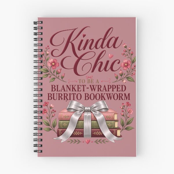 Item preview, Kinda Chic to Be a Blanket-Wrapped Burrito Bookworm – Cozy Book Lover Floral Reading Design designed and sold by From Cyryl with Love.
