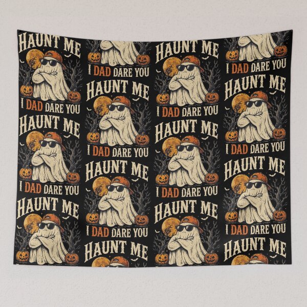 Item preview, Haunt Me Dad Dare You Halloween Retro designed and sold by cerima.