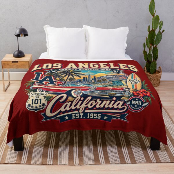 Item preview, Los Angeles California Varsity 1955 designed and sold by Normandy Road Heritage™ - Vintage Garage Art.