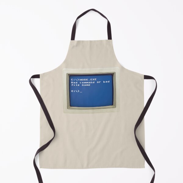 Item preview, Retro DOS Error: C:\>WORK.EXE - Bad command of bad file name designed and sold by knappidesign.