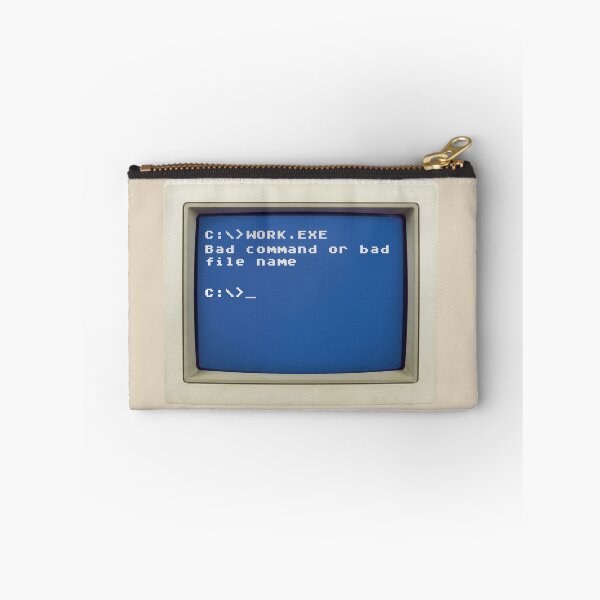 Item preview, Retro DOS Error: C:\>WORK.EXE - Bad command of bad file name designed and sold by knappidesign.