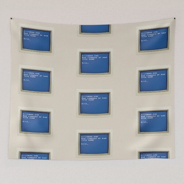 Item preview, Retro DOS Error: C:\>WORK.EXE - Bad command of bad file name designed and sold by knappidesign.