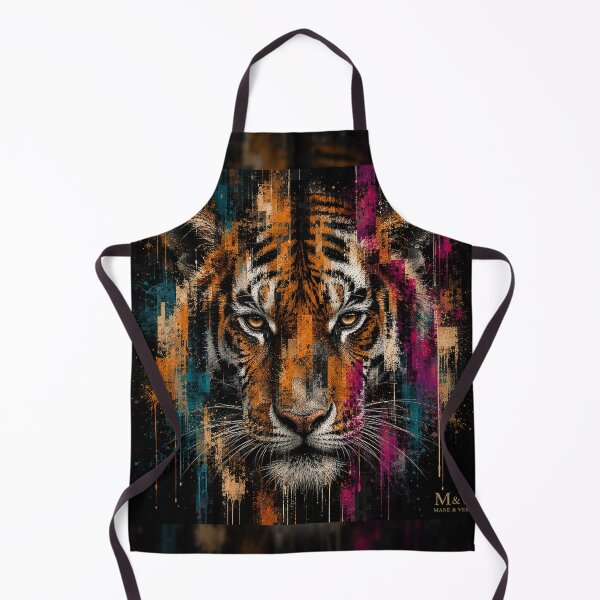 Item preview, Abstract Tiger Portrait Colorful Wildlife Art designed and sold by Qenlo.