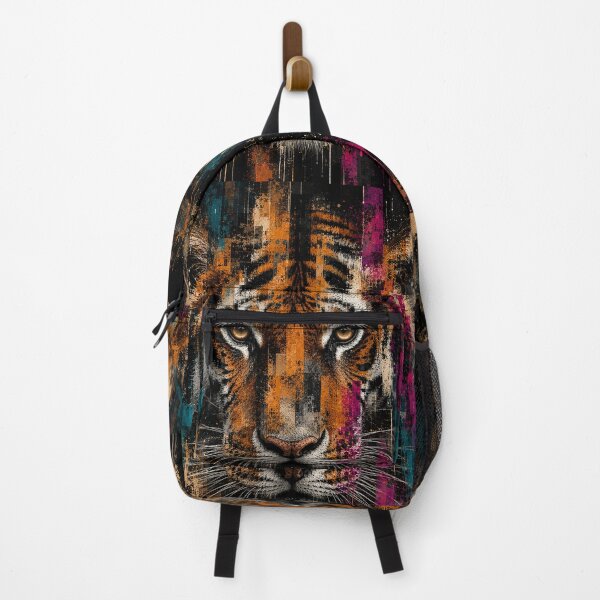 Item preview, Abstract Tiger Portrait Colorful Wildlife Art designed and sold by Qenlo.