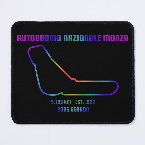 Item preview, Autodromo Nazionale Monza Track Outline - Italian Grand Prix Motorsport (Rainbow) designed and sold by Auraphonix.