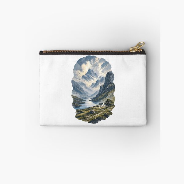 Item preview, Scottish Highlands Landscape – Retro Scotland Travel Poster designed and sold by AMICO77.