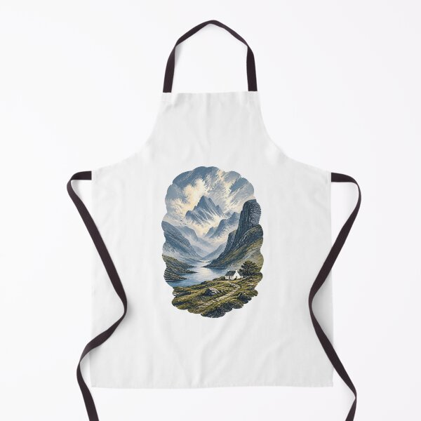 Item preview, Scottish Highlands Landscape – Retro Scotland Travel Poster designed and sold by AMICO77.