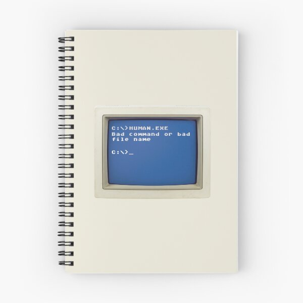 Item preview, Retro DOS Error: C:\>HUMAN.EXE - Bad command of bad file name designed and sold by knappidesign.