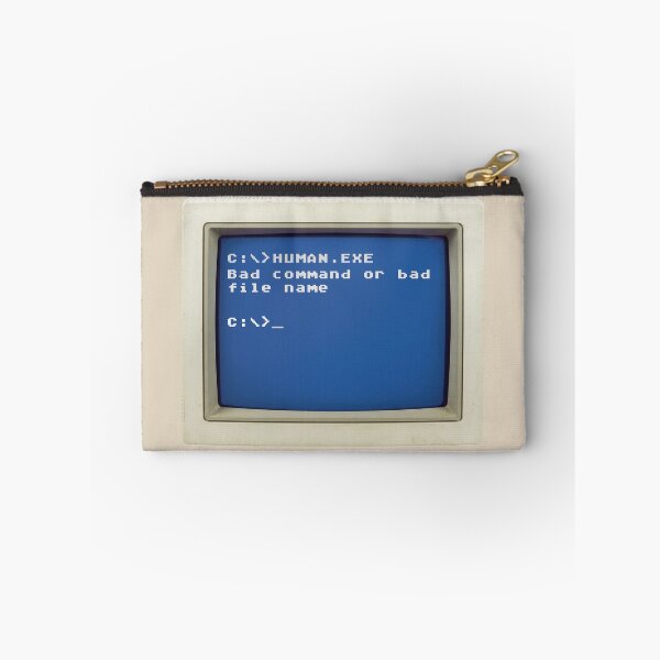 Item preview, Retro DOS Error: C:\>HUMAN.EXE - Bad command of bad file name designed and sold by knappidesign.