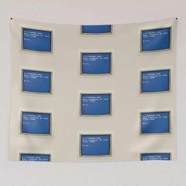 Item preview, Retro DOS Error: C:\>HUMAN.EXE - Bad command of bad file name designed and sold by knappidesign.