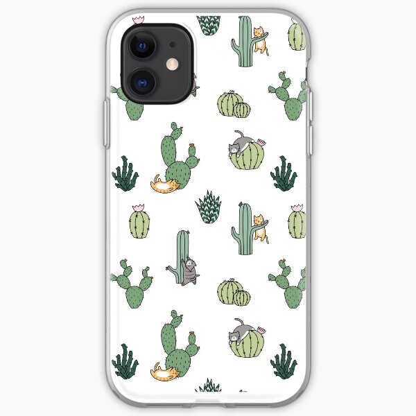 Cacti Cats iPhone Soft Case