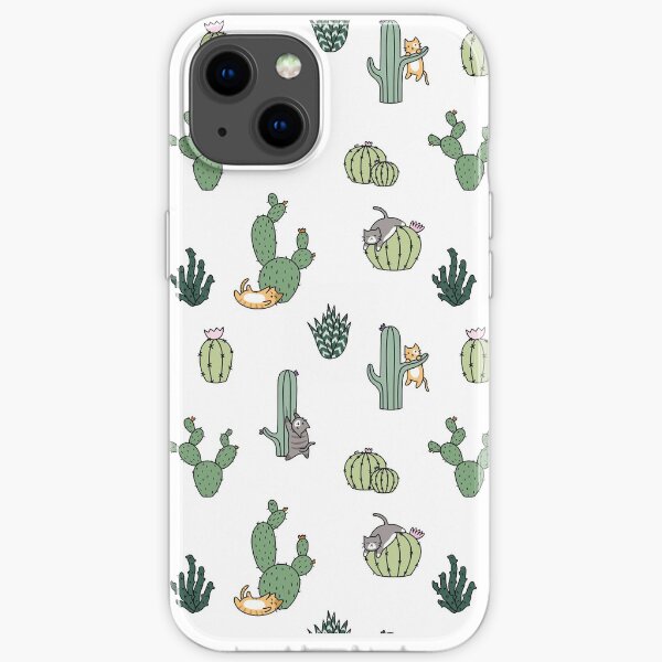 Cacti Cats iPhone Soft Case