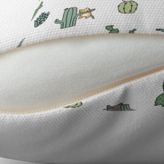 Alternate view of Cacti Cats Throw Pillow
