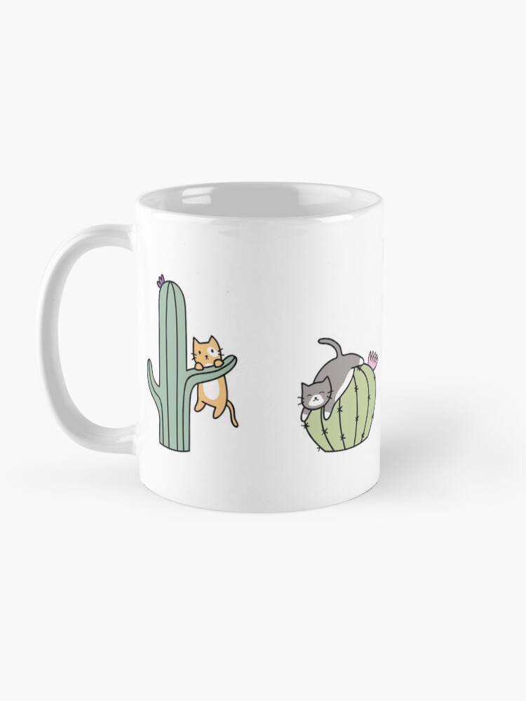 Thumbnail 3 of 6, Coffee Mug, Cacti Cats designed and sold by Shopzoki.