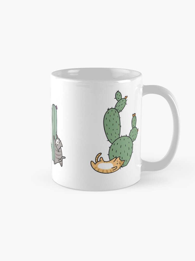 Thumbnail 5 of 6, Coffee Mug, Cacti Cats designed and sold by Shopzoki.