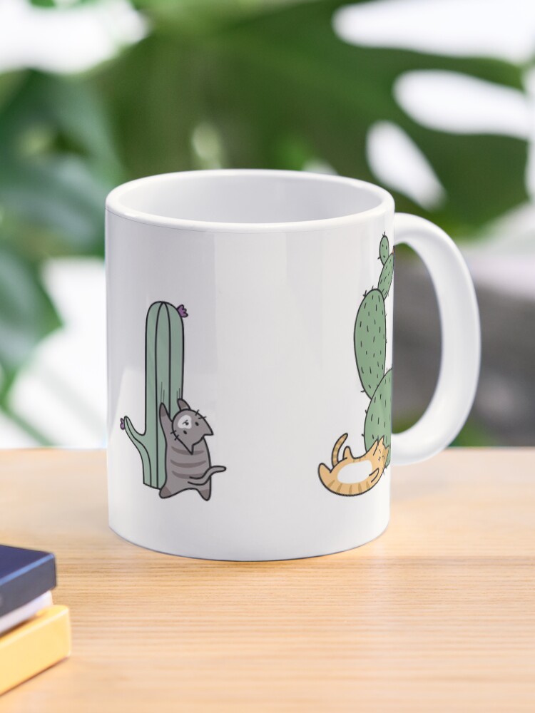 Thumbnail 1 of 6, Coffee Mug, Cacti Cats designed and sold by Shopzoki.
