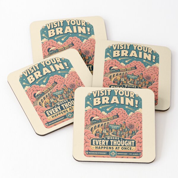 Item preview, Distracted Mind Retro Travel designed and sold by MOSIDRIP™.