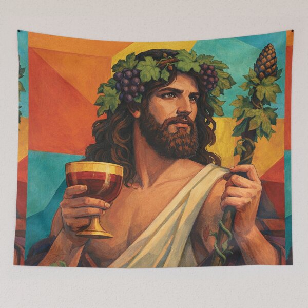 Item preview, Dionysos – Greek God of Wine Painting designed and sold by GalleryKauffeld.