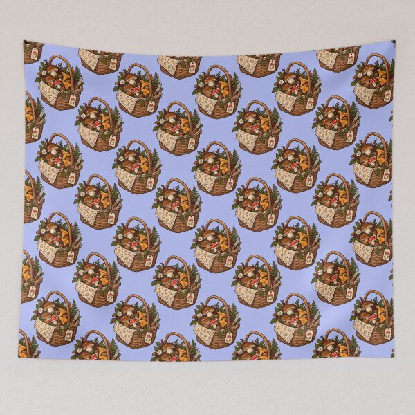 Item preview, Forest Mushroom Basket Sticker designed and sold by tviyluv.
