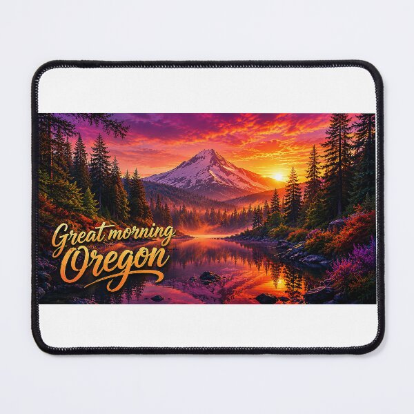 Item preview, Cascade Emberrise: A Great Morning Across Oregon’s Wild Heart designed and sold by BlissBlvdShop.