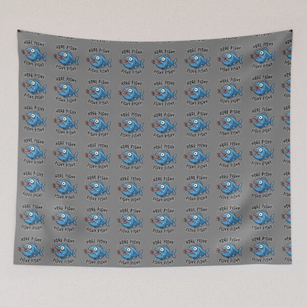 Item preview, Here Fishy Fishy Fishy Fishy Fishing Fisherman Angler Enthusiast designed and sold by SofiBlair.
