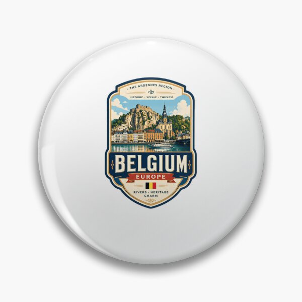 Item preview, Belgium Europe The Ardennes Region Travel Souvenir Historic Scenic Timeless Rivers Heritage Charm designed and sold by Star3NowForMe.