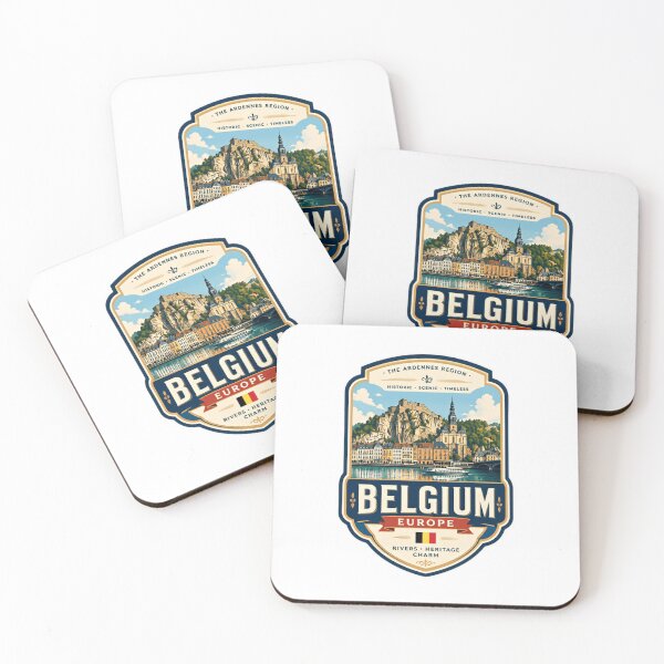 Item preview, Belgium Europe The Ardennes Region Travel Souvenir Historic Scenic Timeless Rivers Heritage Charm designed and sold by Star3NowForMe.