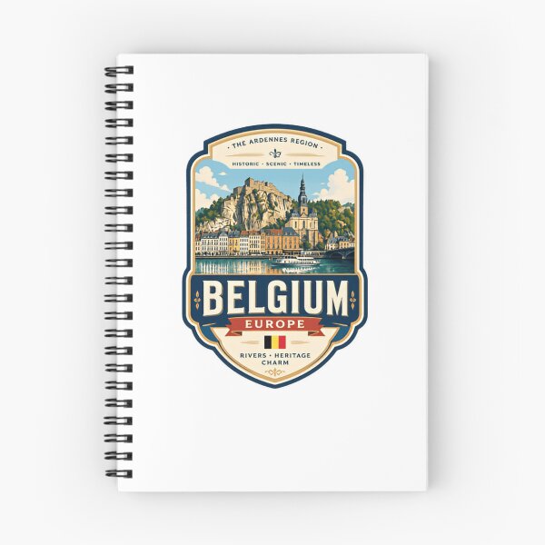 Item preview, Belgium Europe The Ardennes Region Travel Souvenir Historic Scenic Timeless Rivers Heritage Charm designed and sold by Star3NowForMe.