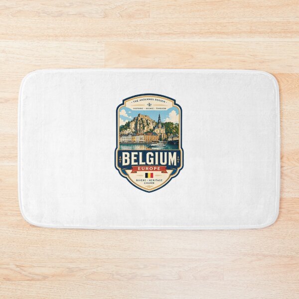 Item preview, Belgium Europe The Ardennes Region Travel Souvenir Historic Scenic Timeless Rivers Heritage Charm designed and sold by Star3NowForMe.